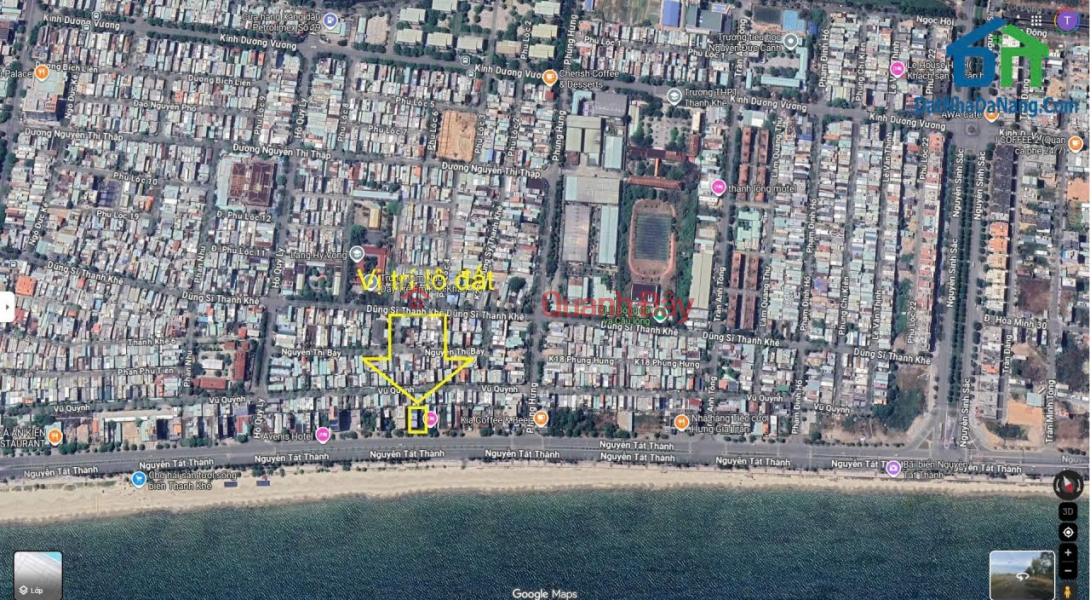 đ 30,6 tỷ | ĐẤT ĐẸP - GIÁ TỐT Cần Bán Đất View Biển Đường Nguyễn Tất Thành, Được Xây Dựng Cao Tầng,Giá chỉ 30,x tỷ.