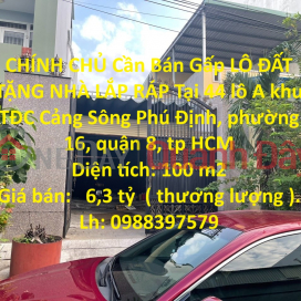 GENERAL FOR SALE Urgently Land Plot For Assembly House In Phu Dinh River Port Resettlement Area _0