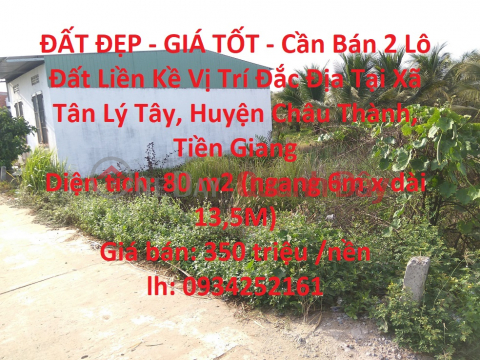 BEAUTIFUL LAND - GOOD PRICE - For Sale 2 Adjacent Land Lots Prime Location In Chau Thanh - Tien Giang _0