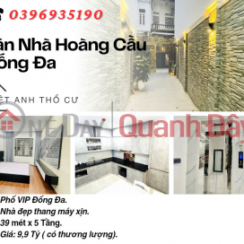 Bán nhà Phố Hoàng Cầu, Vị Trí Trung Tâm, Nhà Mới, Gần Hồ, 39mx5T, Giá: 9.9 Tỷ, Lh: 0396935190. _0