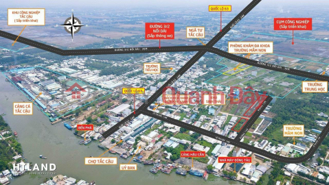 OWN A BEAUTIFUL LOT OF LAND NOW - SUPER PREFERENTIAL PRICE IN Cai Tac Cau Market Ecological Area, Chau Thanh, Kien Giang _0