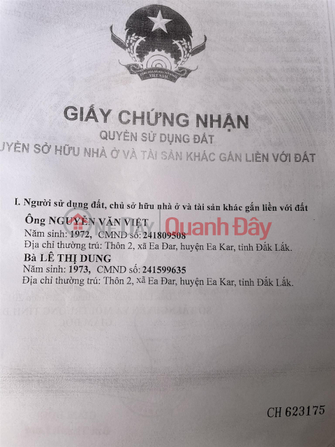 ĐẤT ĐẸP - Chính Chủ Cần Bán Lô Đất 2 Mặt Tiền Tại quốc lộ 26, Xã EaĐar, huyện EaKar, Đắk Lắk _0