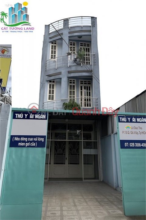 HOUSE FOR SALE 4.1x22m, 3 storeys -- LE DUC THO FRONTAGE - PRIME BUSINESS LOCATION, PRICE ONLY 10.5 BILLION _0