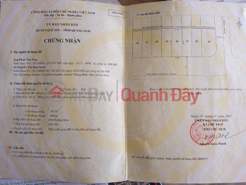 PRIME LAND - GREAT PRICE Owner urgently needs to sell a strategically located plot of land in Xuan Phu Commune, Da Nang City. _0