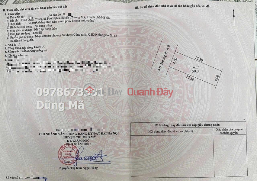 Property Search Vietnam | OneDay | Residential, Sales Listings, OWNER SELLS LOT OF LAND NEAR PHU NGHIA-CHUONG MY INDUSTRIAL PARK