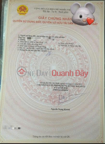 OWNER SELLING LAND IN NHÀ BÈ – ALLEY 387/29 PHAM HUU LAU, GOOD PRICE, Vietnam, Sales, đ 7.6 Billion