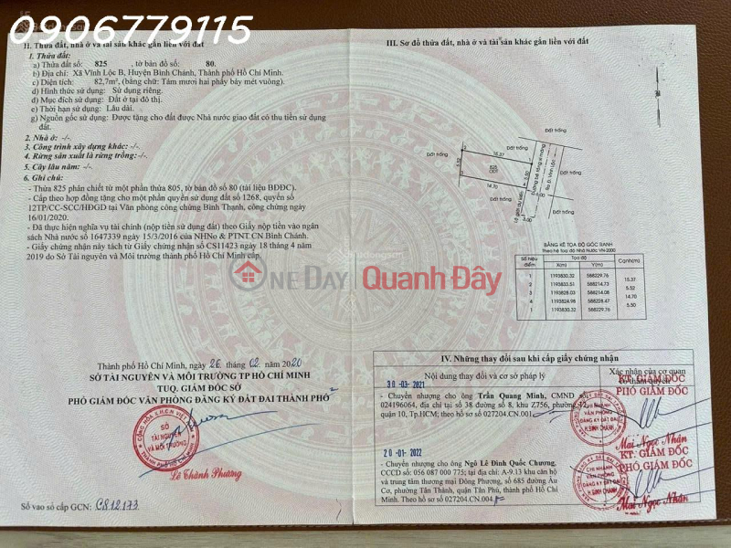 Đất HXH, Vĩnh Lộc ngang 5,5m, DT 82,7 m2 = 3 tỷ | Việt Nam | Bán, đ 3 tỷ