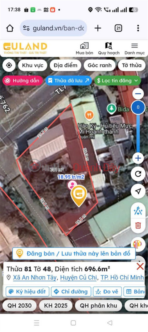 ĐẤT ĐẸP - GIÁ TỐT - Bán GẤP Lô Đất Tiềm Năng TẶNG NHÀ Xã An Nhơn Tây, Củ Chi, HCM _0