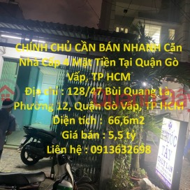 OWNER NEEDS TO SELL QUICKLY Level 4 Front House In Go Vap District, HCMC _0
