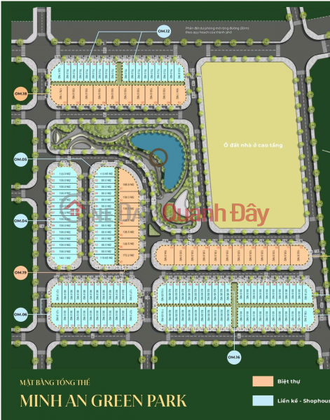 OPENING FOR SALE 10 DIPLOMATIC APARTMENTS IN MINH AN GREEN PARK Thuong Tin Center - Southern gateway of the Capital Sales Listings