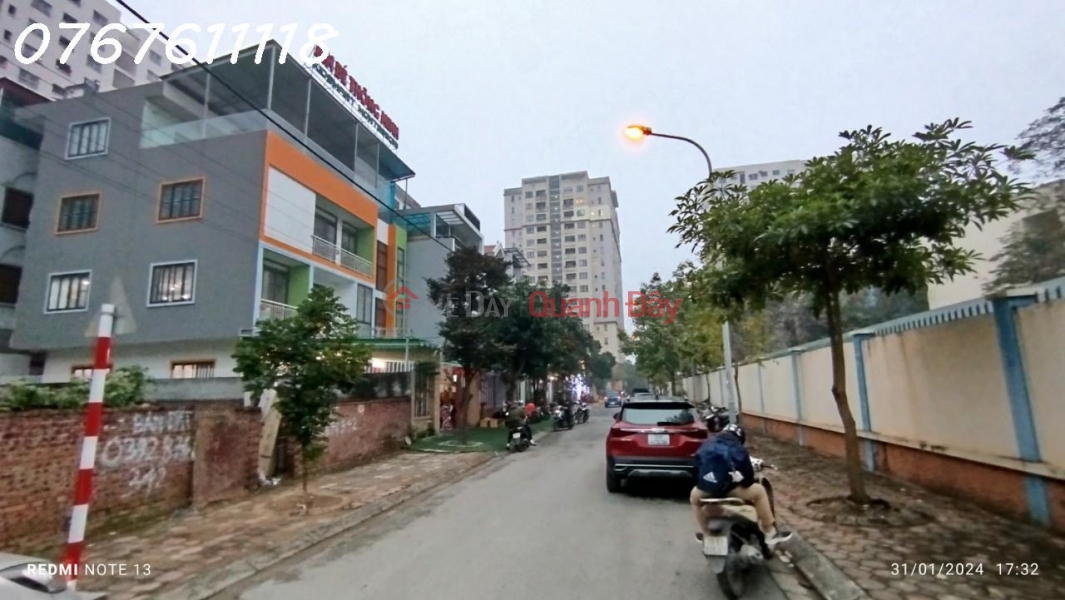 Land for sale in Sai Dong new urban area, sidewalk 4m, business, 132m, MT6.8mm, 16.5 billion Sales Listings