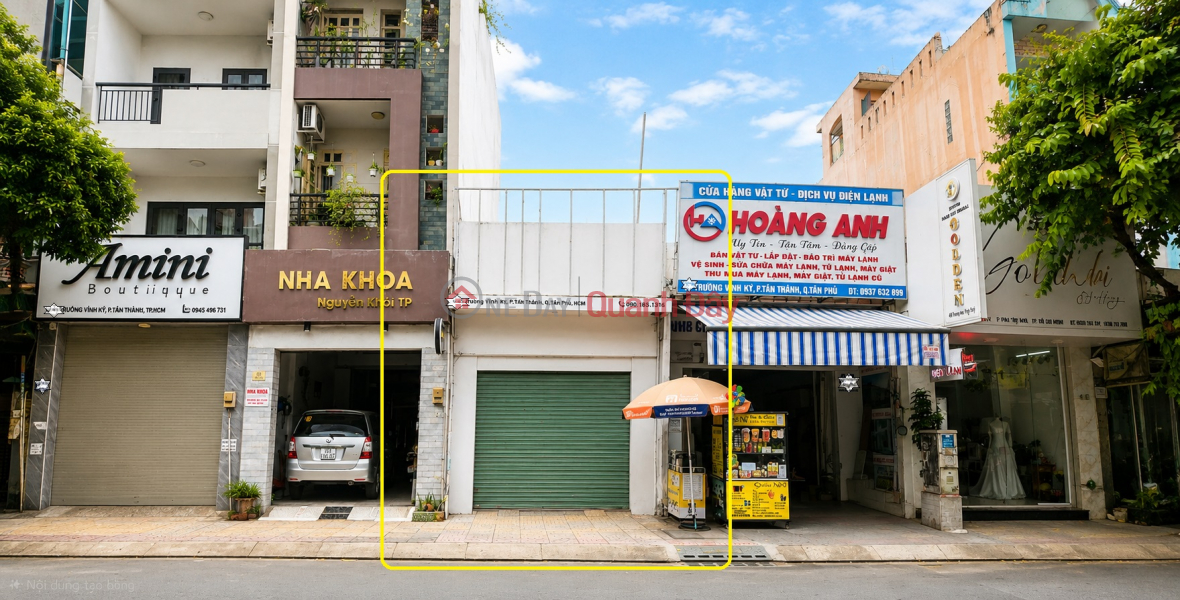 Property Search Vietnam | OneDay | Residential, Rental Listings | House for Rent on Truong Vinh Ky Street, 76m², 17 Million VND - Near the Intersection