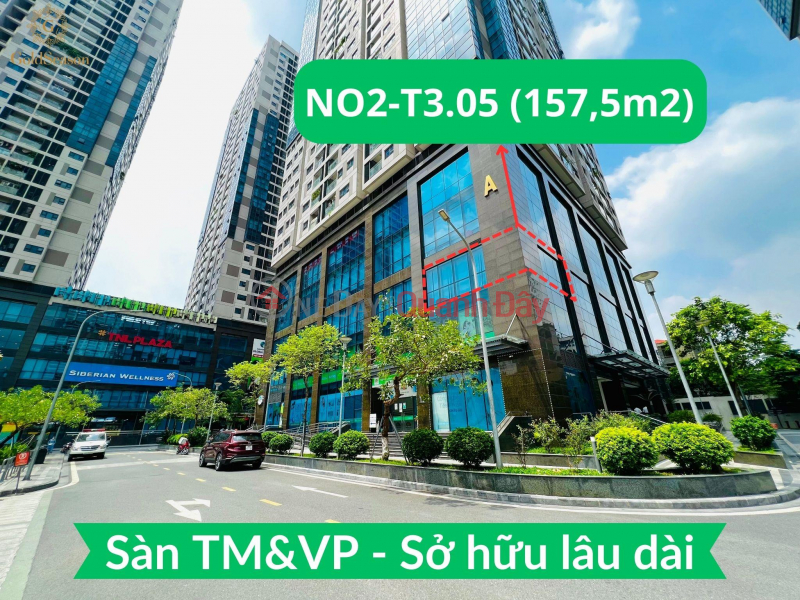 Selling corner lot of office floor 157.5m2 - Long-term ownership the best in Thanh Xuan district, rent 470 million\\/year Sales Listings