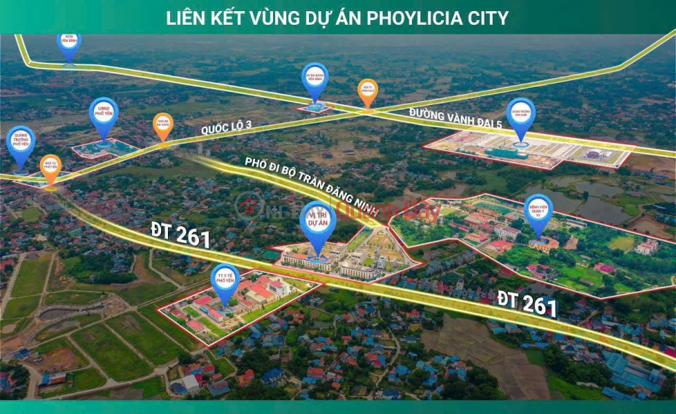 CHÍNH THỨC RA MẮT DỰ ÁN VÀ NHẬN BOOKING DỰ ÁN PHOYLICIA CITY Tại TP.Phổ Yên. Việt Nam Bán | đ 2,5 tỷ