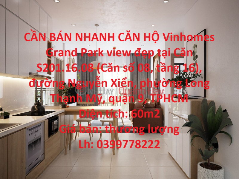 FOR SALE QUICKLY Vinhomes Grand Park apartment with beautiful view in District 9 (Thu Duc City),Ho Chi Minh City Sales Listings