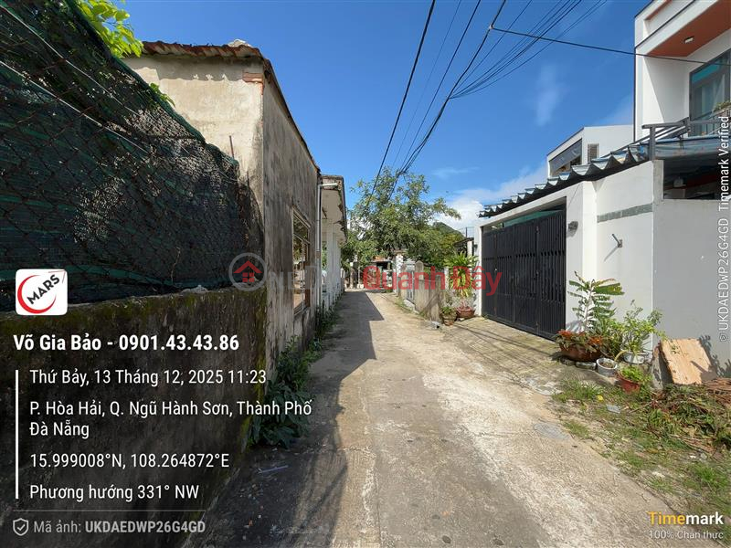 đ 4.5 Billion, Land for sale in Hoa Hai, Ngu Hanh Son, Da Nang.