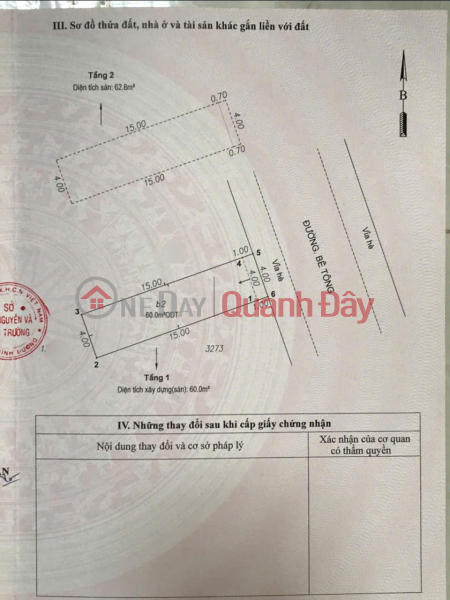 HOUSE FOR SALE BY OWNER - CONSTRUCTION COMPLETED Located in Tan Long Hamlet, Tan Dong Hiep Ward, Di An Town, Binh Duong Province Vietnam Sales đ 3.99 Billion