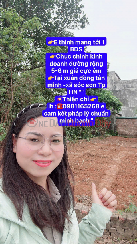 CHỤC CHÍNH KINH DOANH TẠI XUÂN ĐỒNG TÂN MIMH -XÃ SÓC SƠN THÀNH PHỐ HN - DIỆN TÍCH 103,8 M -KHUÔN THỬA ĐẸP _0