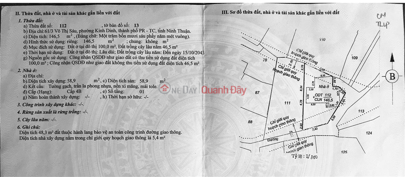 ĐẤT ĐẸP – Chính Chủ Cần Bán Lô Đất tại Phường Kinh Dinh, thành phố PR TC, tỉnh Ninh Thuận Niêm yết bán