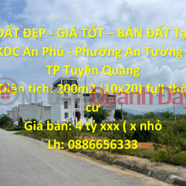 BEAUTIFUL LAND - GOOD PRICE - LAND SALE At An Phu Residential Area - An Tuong Ward - Tuyen Quang City _0