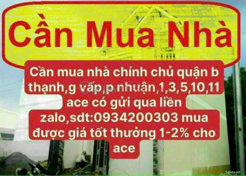 House for sale: 487 bow Trang Long, Ward 13, Binh Thanh. 6.25 billion tl Sales Listings