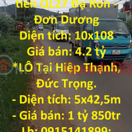 BEAUTIFUL LAND - GOOD PRICE - Owner Urgently Need to Sell 2 Beautiful Land Lots In Duc Trong- Don Duong, Lam Dong _0