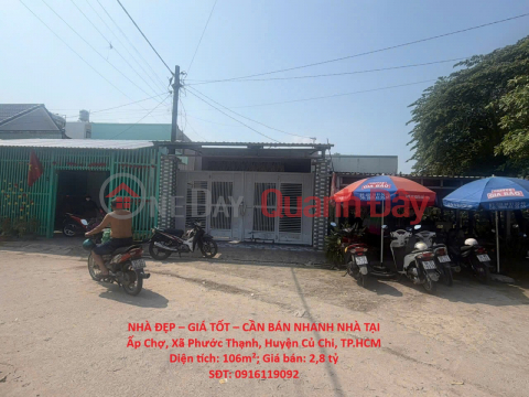 BEAUTIFUL HOUSE – GREAT PRICE – URGENT SALE IN Cho Hamlet, Phuoc Thanh Commune, Cu Chi District, Ho Chi Minh City _0