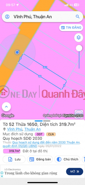 Villa land at good price, big road in Vinh Phu 38 | Vietnam, Sales | đ 10.3 Billion