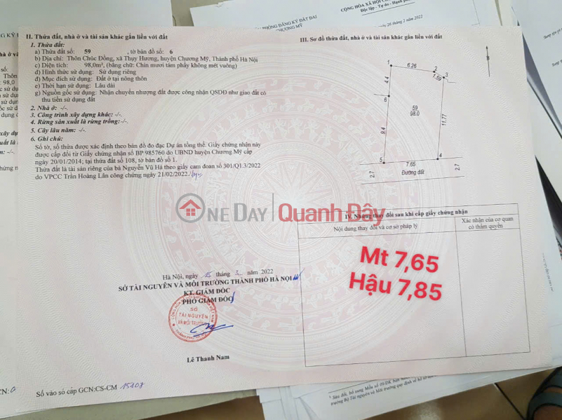 Property Search Vietnam | OneDay | Residential, Sales Listings, HOT PRODUCT SUPER BEAUTIFUL PRICE, GUYS 2 billion 990 million. But 98m, nearly 100m near Chuc Son town, a lot appeared.