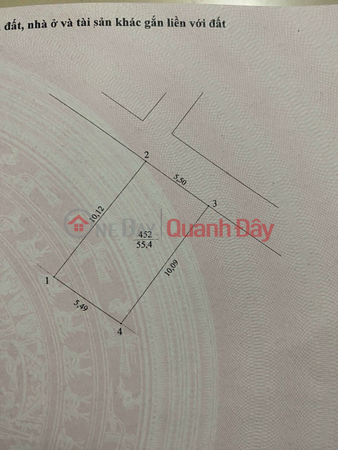 Cần bán lô đất phân lô Tân Phú - QUốc Oai 55.4m2 mặt tiền rộng ô tô vào đất sổ vuông chính chủ ssgd _0
