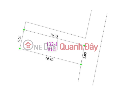 F0 Vong Xuyen, 81.5m2 corner plot, near the lake. Good price _0