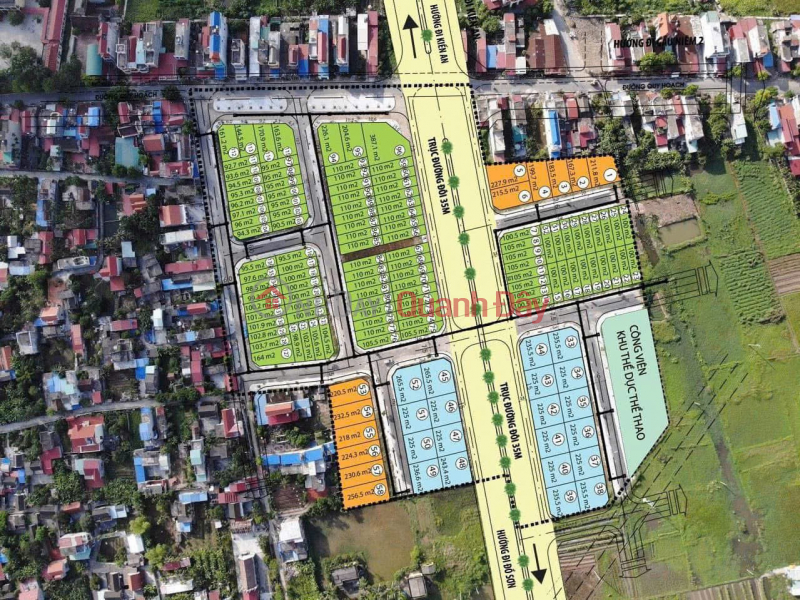 Rare lot Da Phuc Central Park - opposite the sports park, price only 2.x billion\\/lot - ZALO 0567 222 555 Vietnam, Sales đ 2.95 Billion