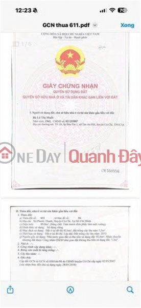 Bán ĐẤT TẶNG NHÀ CHÍNH CHỦ Ngay Đường Tỉnh Lộ 7, Xã Phước Thạnh, Huyện Củ Chi - HCM Niêm yết bán