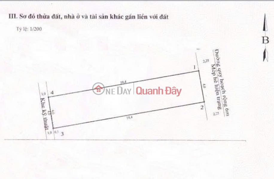 Property Search Vietnam | OneDay | Residential Sales Listings Land plot on Phung Phap street - 78m - Van Cao second line