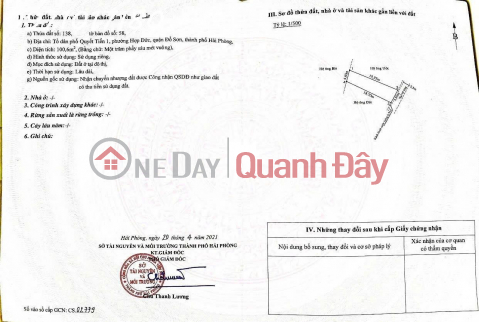 CHÍNH CHỦ BÁN – LÔ ĐẤT GIÁ RẺ GẦN BIỂN – HỢP ĐỨC, ĐỒ SƠN, HẢI PHÒNG _0