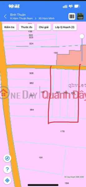 đ 650 Million HOT HOT - 3 LOTS OF LAND FOR SALE IN Ham Minh Commune, Ham Thuan Nam District, Binh Thuan Province