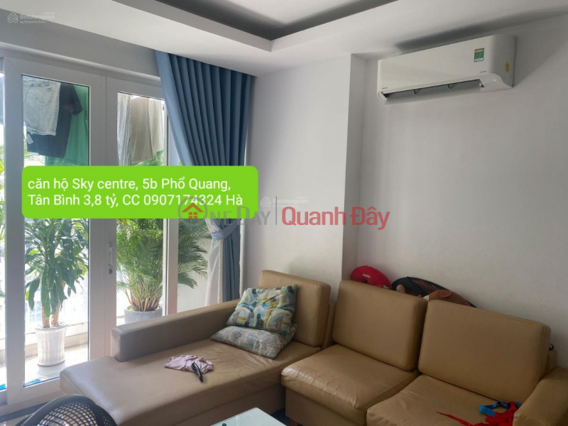 Bán căn hộ 74m2 chung cư sky center số 5b Phổ Quang, phường 2, Tân bình, giá 3,8 tỷ Niêm yết bán