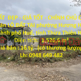 BEAUTIFUL LAND - GOOD PRICE - OWNER FOR SALE LAND LOT IN Huong Ho Ward, Huong Tra, Thua Thien Hue _0