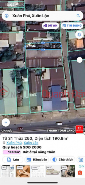 Property Search Vietnam | OneDay | Residential, Sales Listings Owner Sells Residential Land in Beautiful Location in Xuan Phu Commune, Xuan Loc, Dong Nai