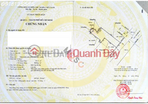 Bán nhà 115/38 Trần Đình Xu, P.Nguyễn Cư Trinh, Q.1, TP.HCM _0