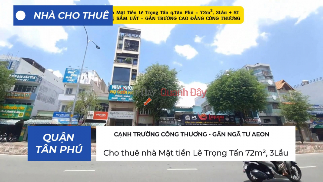 House for rent on Le Trong Tan Street, 72m², 3 floors - NEXT TO COLLEGE Rental Listings