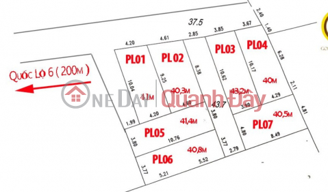 Just over a billion, you can have land area - 41.4m near National Highway 6 - in Dong Phuong Yen commune, Chuong My. - 41.4m with red book available - _0