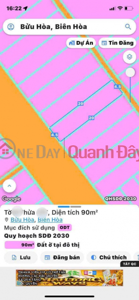 Property Search Vietnam | OneDay | Nhà ở, Niêm yết bán | Bán 1 cặp KDC Bửu Hoà, gần chợ, đường nhựa 8m thông chỉ 5,5 tỷ