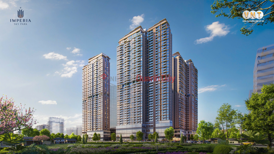 Corner 2-bedroom apartment for sale, the only one available in Sky 1 tower, Imperia Sky Park project - overlooking Thang Long Boulevard. Sales Listings