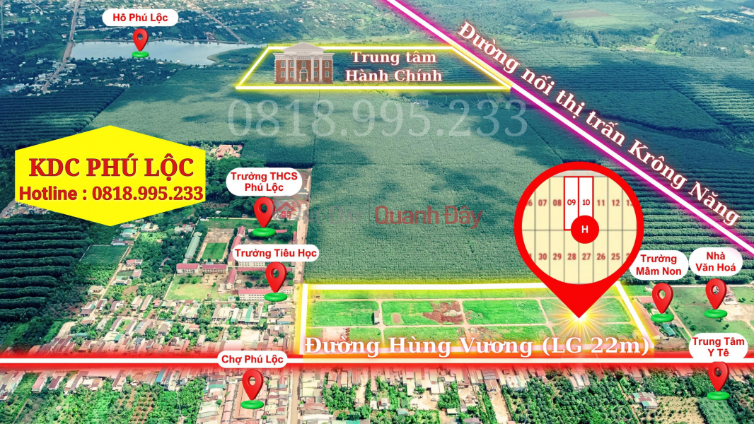 Property Search Vietnam | OneDay | Niêm yết bán | Cạnh Chợ Phú Lộc - Đăk Lăk Bán Cặp Biệt Thự Đẳng Cấp 264m2 Với Giá Chỉ Từ 6xxTR