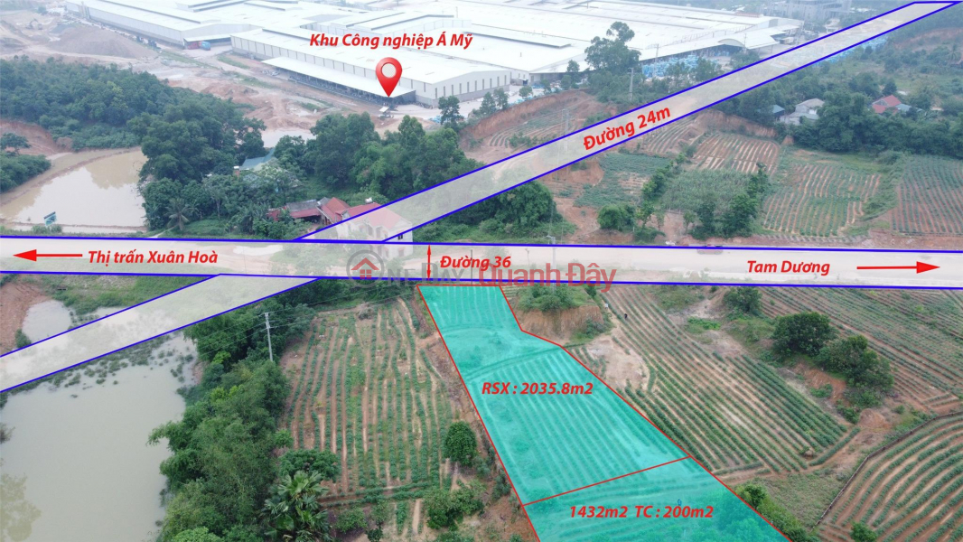 SUPER PRODUCT - Good Price - Land Lot For Sale Nice Location In A My Industrial Park, Lap Thach, Vinh Phuc Sales Listings