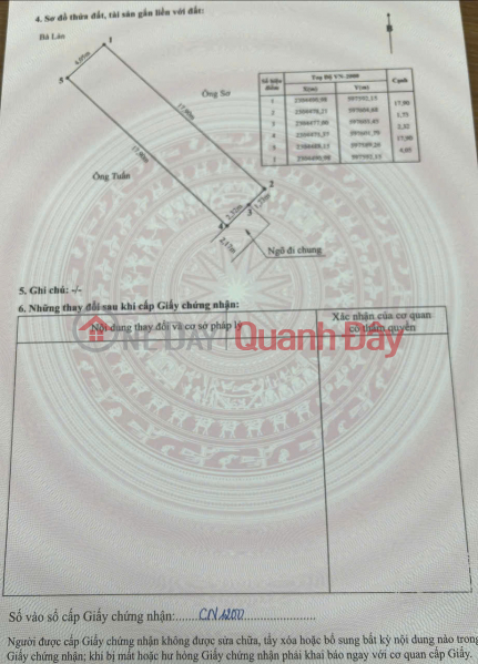 Property Search Vietnam | OneDay | Residential Sales Listings, Land for sale with house at Trai Le, 72m2, Price 2.65 billion