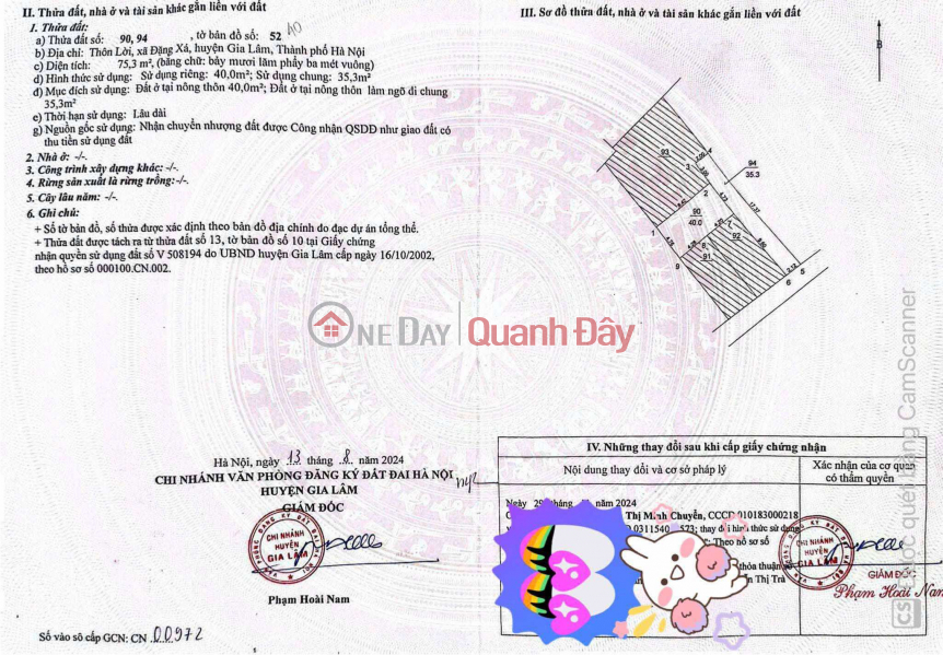 OWNER NEEDS TO SELL 40 METERS SQUARE IN LOI VILLAGE - DANG XA, PRICE ONLY 3.45 BILLION, CONTACT 0985865658 Sales Listings