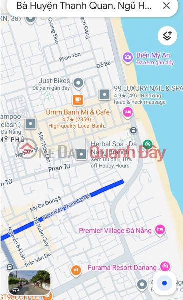 Property Search Vietnam | OneDay | Nhà ở | Niêm yết bán, ► Mặt Tiền Bà Huyện Thanh Quan, Lõi khu du lịch Mỹ An, 306m2, ngang 8m