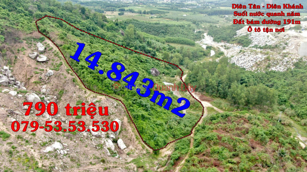 Selling 1.5 hectares of Dien Khanh Nha Trang, Price 790 million motorway Sales Listings